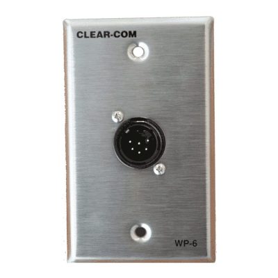 Clear-Com WP-6 Intercom Outlet Wall Plate