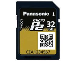 Panasonic AJ-P2M032AG 32GB MicroP2 UHS-II Compliant Professional Memory Card