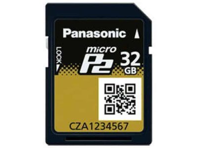 Panasonic AJ-P2M032AG 32GB MicroP2 UHS-II Compliant Professional Memory Card