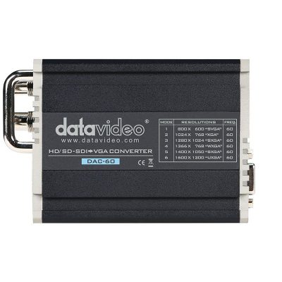 Datavideo DAC-60 SDI to VGA Converter Easy to Mount between camera and tripod