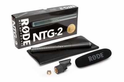 RODE NTG2 Multi-Powered Shotgun Microphone Two step High Pass Filter (Flat/80Hz)