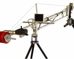 Video Solutions Silver Jib 4 Camera Crane Designed for Outdoor