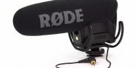 Rode VideoMic Pro with Rycote Lyre Shockmount with On camera power, level and filter controls