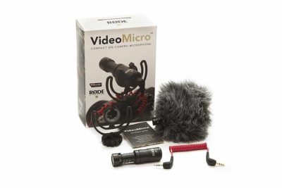 RODE VideoMicro Compact On-Camera Microphone Rycote® Lyre shock mount included