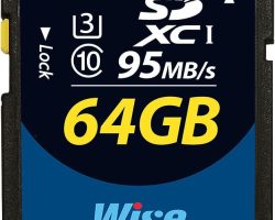 Wise SD1-64U3 64GB SDXC™ UHS-I Memory Card