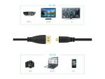 Micro HDMI Male D to HDMI Male A Cable