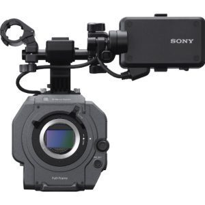 Front view the Sony FX9 without lens (censor exposed)