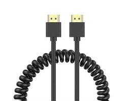 Coiled 4k HDMI CABLE Type A Version 2