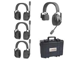 CAME-TV KUMINIK8 Mixed 4 Pack 1 Single Ear & 3 Dual Ear Headset