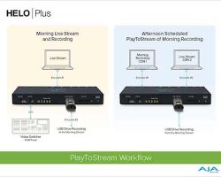 AJA Play To Stream Option for HELO-PLUS