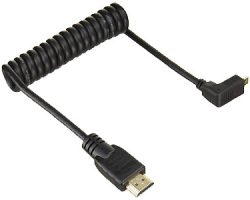 Atomos Coiled Right-Angle Micro to Full HDMI Cable