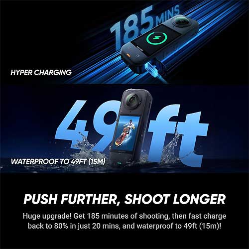 Insta360 X5 3-Hour Battery Charging