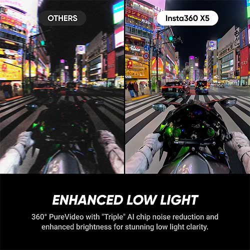 Insta360 X5 Low Light Performance