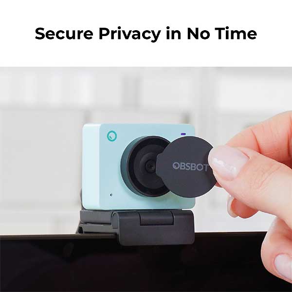 OBSBOT Meet SE Protect your privacy with customizable sleep backgrounds and sleep time
