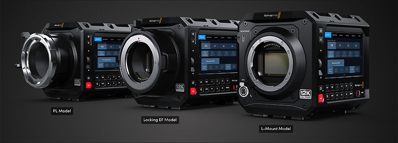 Blackmagic PYXIS 12K L-Mount, EF or PL lens Mount Camera