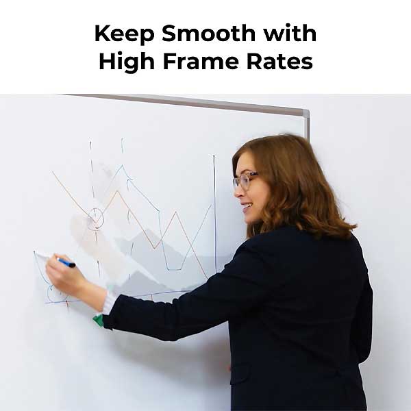 OBSBOT Meet SE delivers an impressive frame rate of 100 fps at 1080p and 150 fps at 720p