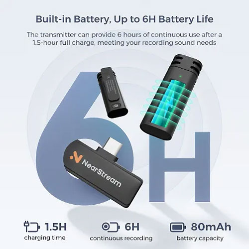 NearStream AWM10T 6H Battery Life