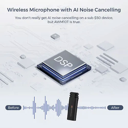 NearStream AWM10T Microphones with Noise Cancellation Technology
