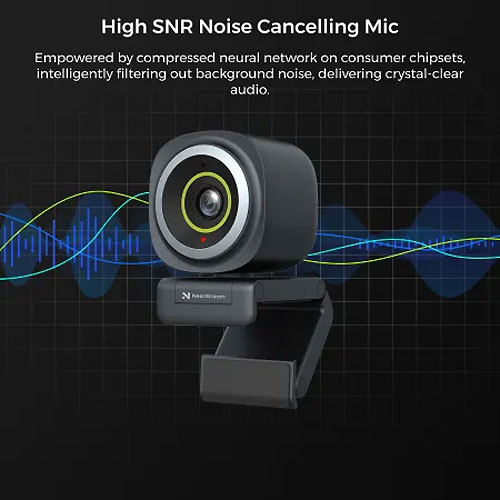 NearStream V08AF AI Noise Cancelling 4k Webcam with Microphone